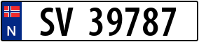 Truck License Plate